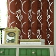 thumbnail image 1 of Hovilon 1 Panel Sheer Curtain Drape，Vines Leaves Sheer Valances，Embroidery Curtains with Vine and Leaf Pattern Light Filtering Semi Sheer Voile Window Curtains for Living Room and Bedroom，39x78In, 1 of 3