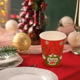thumbnail image 1 of Hovilon 10Pcs Christmas Paper Cups，Xmas Disposable coffee Cups Christmas Cups 9 Ounce Drinking Tea Paper Cups Christmas Cups for Daily Use Holiday Party, 1 of 8