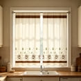 thumbnail image 1 of Hovilon 28x40 Inch 2D Printed Kitchen Curtains, Washable Polyester Short Window Panels, Light Filtering Tier Curtains for Bathroom Bedroom Laundry Room, Fade Resistant & Easy Care, 1 of 7