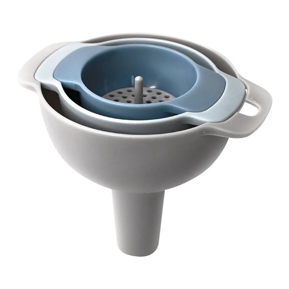 Hovilon 4 in 1 Kitchen Funnels for Filling Bottles,Kitchen Funnels with Detachable Strainer Filter,BPA-Free Food Grade Oil Funnel,Suitable for All Kinds of Solid Food and Liquid