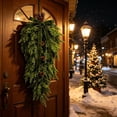 thumbnail image 1 of Hovilon Artificial Norfolk Pine Wreath Garland, Christmas Simulation Vine and Rattan Ornament. Flexible Plastic Green Vine For Fireplace Stair Door Frame Railing, Realistic Festive Holiday Home Decor, 1 of 6