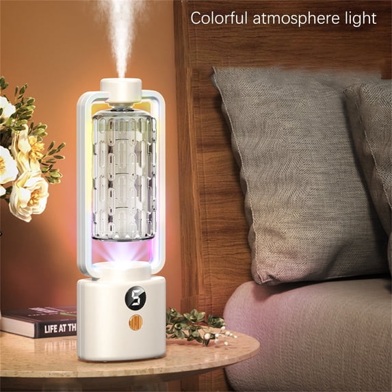 Hovilon Automatic Aromatherapy Machine with Digital Display, Wall Mounted Scent Sprayer and Humidifier with 50ml Plant Essential Oil, 5-Gear Adjustable Timer Air Freshener for Hotel Bedroom Bathroom