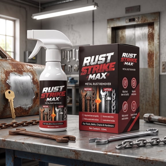 Hovilon Automotive Rust Remover - 120ml Rust Remover Spray for Metal Multi Functional Rust Dissolving Cleaner for Automotive Components Door Knobs Tools Hardware