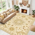 thumbnail image 1 of Hovilon Boho Celestial Area Rug Vintage Astrology Tarot Floor Mat, Soft Crystal Velvet Non-Slip Washable Indoor Carpet for Living Room Bedroom, 120x180 cm, 1 of 5