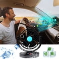 thumbnail image 1 of Hovilon Car Fan for Vehicle Dashboard, 360 Degree Rotating USB Auto Cooler, Dual Speed Portable Air Circulator for Truck SUV RV, Windshield Defogger with Clip Mount, 1 of 5