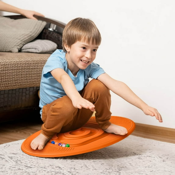 Hovilon Children Balance Board with Integrated Ball Labyrinth, Combines Balance Training and Fun, Active Play and Exercise for Toddler 3+ Years,Christmas Gifts