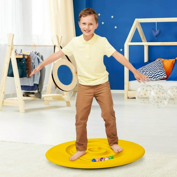 Hovilon Children Balance Board with Integrated Ball Labyrinth,Combines Balance Training and Fun,Active Play and Exercise for Toddler 3+ Years,Christmas Gifts