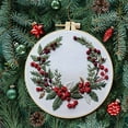 thumbnail image 1 of Hovilon Clearance！Beginner's Embroidery Flower Kit，Flower Embroidery Kit for Beginners Adults-Beginner Hand Embroidery 0 Based Diy Hand Embroidery Material Package with Hoops,Threads and Needles, 1 of 5