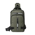 thumbnail image 1 of Hovilon Crossbody Sling Backpack Men and Women，Zipper Lock Shoulder and Double Shoulder 2 Modes Backpack with USB Port，Strap Backpack Hiking Backp, 1 of 1
