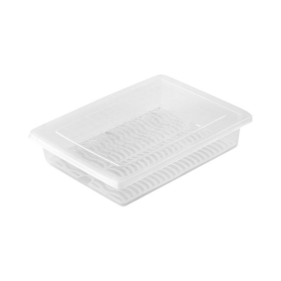 Hovilon Deli Meat Container for Fridge,Bacon Lunch Meat Container for Refrigerator,Stackable Food Storage Boxes With Lid Cold Cuts,Salami,Bacon,BPA Free(L)