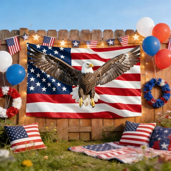Hovilon Generic USA 250th Anniversary Garden Flag, 1776-2026 Patriotic Outdoor Decoration, Nylon Spandex Independence Day Yard Banner with Grommets, Historic Memorial Day Flag for Porch & Lawn