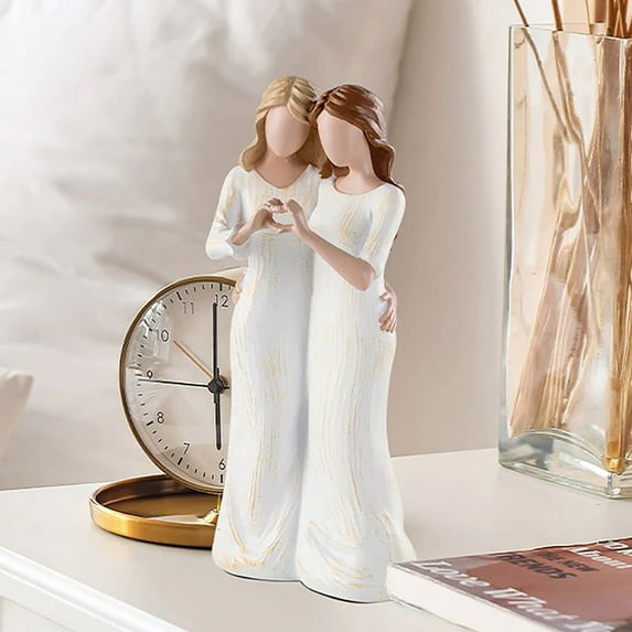 Hovilon Gifts for Mom from Daughter,Mother and Daughter Hugging Figurines - Perfect for Mothers Day or Birthday Gifts