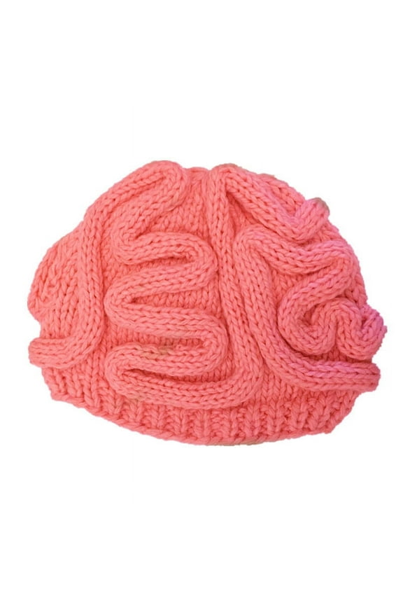 Handmade Knitted Brain Beanie Cap,Unique Christmas Funny Thinking Cap Men Women Beanie,Winter Essentials