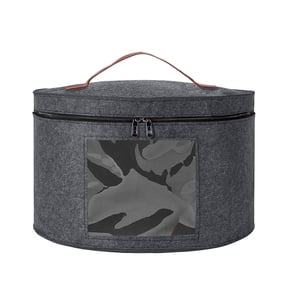 Hovilon Hat Box-Hat Boxes for Women Storage Travel Hat Box Large Round Hat Carrier Case Organizer Wide-Brim Cowboy Men Cowboys Caps Clothes Closet Storage Foldable Hat Box with Lids