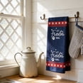 thumbnail image 1 of Hovilon Independence Day Kitchen Towel - 23.6x15.8 Inch Patriotic Dish Cloth, 4th of July Themed Tea Towel for BBQ and Baking, Red White Blue Farmhouse Hand Towel, Summer Holiday Decor, 1 of 6