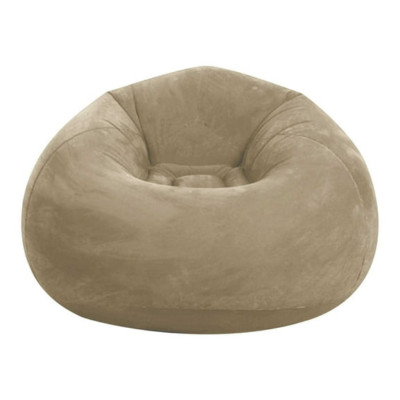 Hovilon Inflatable Sofa Bean Bag，Inflatable Lounge Chair Inflatable Lazy Sofa，Folding Portable Inflatable Chair for Living Room Bedroom Balcony Reading Room (khaki）