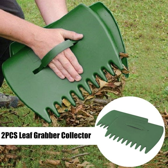 Hovilon Leaf Scoops Hand Rakes 2Pcs, Leaf Scoops and Claws, Lightweight Plastic Leaf Scoop, Large Leaf Grabbers for Picking Up Leaves, Clippings, Grass