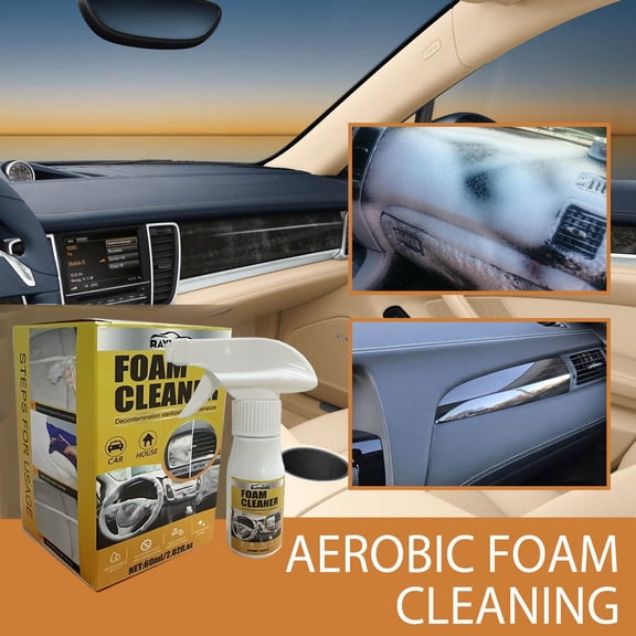 Hovilon Multi-Purpose Foam Cleaner for Car,All Around Master Foam Cleaner, Car Interior Foam Cleaner, Car seat Foam Cleaner Spray 60ml