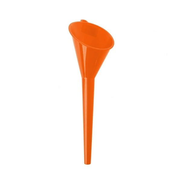 Hovilon Oil Funnel,Multi-Function Plastic Long Neck Oil Funnel,for All Automotive Oils Lubricants Engine Oils Water Fuel Kerosene and Other Liquids(Orange)