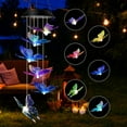 thumbnail image 1 of Hovilon Outdoor Solar Butterfly Wind Chimes,Solar Wind Chimes,Color Changing LED Mobile Wind Chime,Outdoor Waterproof LED Solar Light for Porch Deck Garden Patio Decor, 1 of 3