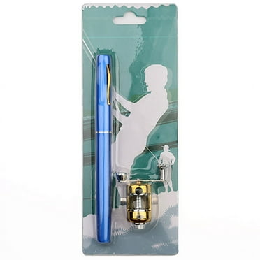 Hovilon Pen Fishing Pole 8.2 Inch Mini Pocket Fishing Rod Travel Fishing Rod Set for Ice Fly Fishing Sea Saltwater Freshwater