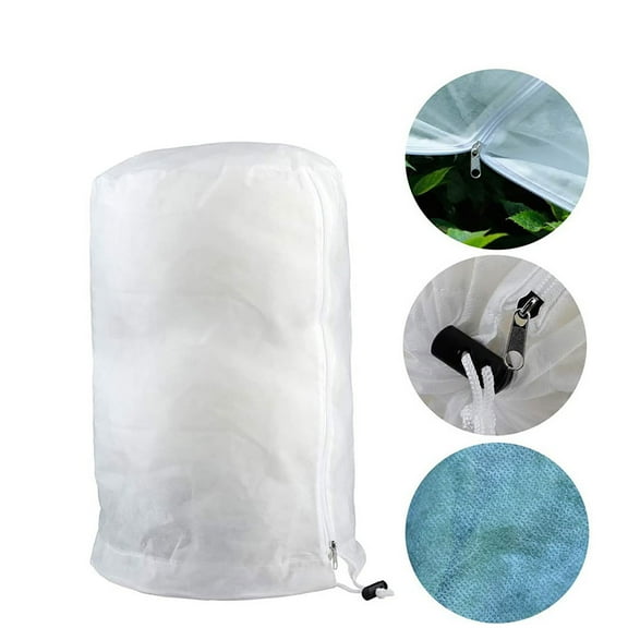 Hovilon Plant Covers Freeze Protection,23.6x31.4In Winter Cold Weather Frost Blankets Shrub Jacket with Drawstring Reusable Frost Protection Cloth for Outdoor Plants Fruit Tree Potted