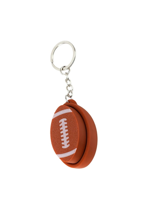 Push Button Decompression Keychain,Mini Cartoon Keychain,Funny Ball Key Accessories Gift for Sports Lovers