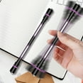 thumbnail image 1 of Hovilon Rotary Pen Spinner with Ink - Dual Function Stress Relief Fidget Pen for Adults, Balanced Steel Bead Trick Pen for Focus and Dexterity Purple, Multi Functional Creative Skill Pen, 1 of 6