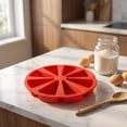 thumbnail image 1 of Hovilon Silicone Baking Moulds - 8 Portion Pizza Cake Pan, Non Stick Heat Resistant Scone Bake Pan for Bread, Food Grade Oven Safe Bakeware for Home Kitchen Dessert Making, Easy Release Flexible Mold, 1 of 6