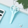 thumbnail image 1 of Hovilon Students Scissors，Safety Scissors,Plastic Safety Scissors,Studentss DIY Crafts Scissors Students Do Not Hurt Hands Resilient Scissors,Kindergarten Round Head Wrapped Edges Scissors，Green, 1 of 8