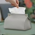 thumbnail image 1 of Hovilon Tissue Box Cover,Modern Decorative PU Leather Rectangular Tissue Box Case Organizer Holder for Vanity Countertop,Night Stands,Livingroom,Office Desk & Car, 1 of 6