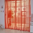 thumbnail image 1 of Hovilon Window Drapes Curtain,Sheer Curtains，Light Filtering Rod Pocket Solid Color Window Sheer Curtain Kitchen Bedroom Children Living Room Yard，39x78 Inch（1 PCS）, 1 of 4