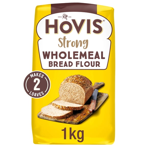 Hovis Strong Wholemeal Bread Flour 1kg, Imported from Britain