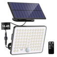 thumbnail image 1 of Hovmap Outdoor Solar Flood Light, Motion Sensor 3 Modes Split Solar Light with Remote Control, IP65 Waterproof 16ft Cable for Yard Garage Patio Garden, 1 of 9