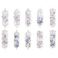 thumbnail image 1 of Hovmgk 10 PCS Handmade Flower PVC Bookmarks, Transparent Floral Bookmarks for Book Lovers, Elegant Decorative Tassel Bookmarks, Office Stationery for Students & Teachers, Gifts for Women, 1 of 1