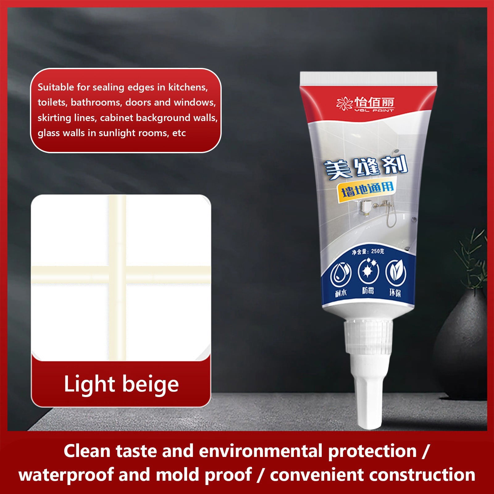 Fresh Look at Hovmgk 100G Wall And Floor Joint Sealant Tile Floor Filler