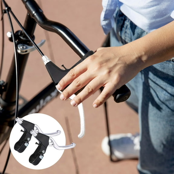Hovmgk Aluminum Alloy Brake Levers, Universal BMX & Mountain Cycling Brake Handles, Left & Right Levers for Fast Braking, Durable and Lightweight, Multi-Color Options