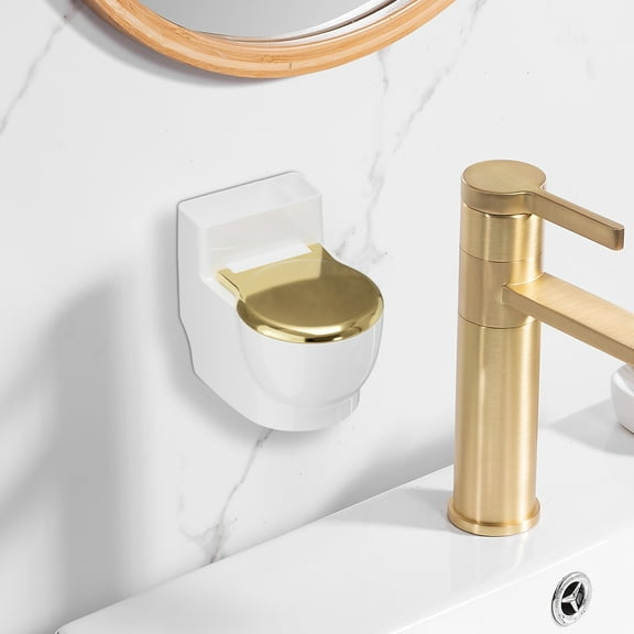 Hovmgk Ashtray Gift, Wall-Mounted Toilet Ashtray with Lid, Hygienic, Compact Design, Large Capacity for Bathroom Use, Space-Saving Ashtray, Easy to Clean, Modern Look