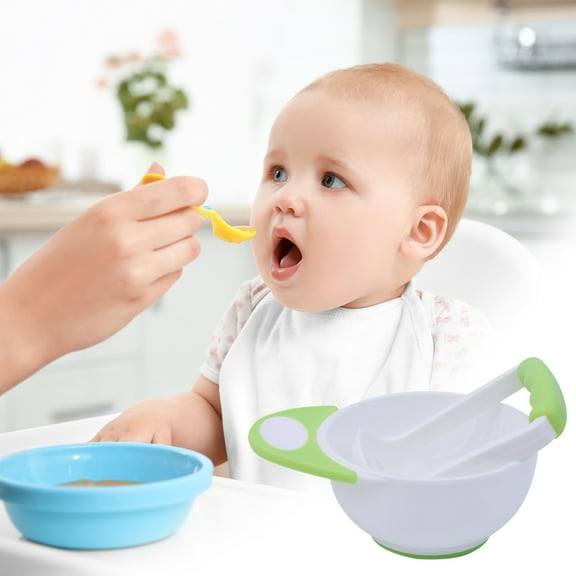 Hovmgk Baby Manual Food Grinder Bowl, Thickened Handle Non-Slip Grinding Bowl for Infants, Safe BPA-Free Baby Food Conditioner, Easy-to-Clean Tool for Puree Making & Meals