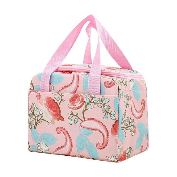 Hovmgk Bento Bag for School & Travel, Portable Thermal Insulation Lunch Box, Reusable Lunch Tote, Keeps Food Hot or Cold, Soft Handle, Versatile Bag for Snacks, Drinks, Bento Boxes & More