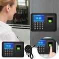 thumbnail image 1 of Hovmgk Biometric Fingerprint Password Attendance Device, 4-Inch LCD Employee Time Clock Recorder, Overtime & Payroll Management - Customizable Breaks & One-Year Warranty, Easy Setup, 1 of 3