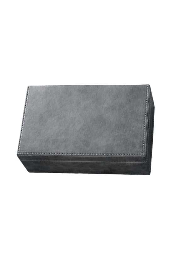 Box for Car Keys, Signal Blocking Keyless Entry Pouch, RFID Protection Box with Leather & Wooden Lid, Large Capacity for Car Fobs, Wallets, and Credit Cards, Anti-Theft Storage