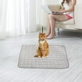 thumbnail image 1 of Hovmgk Breathable Cooling Mat for Pets, Soft Ice Silk Cooling Pad for Dogs & Cats, Comfortable Pet Cushion for Summer, Portable Pet Bed for Small Animals, Blue/Gray/Pink for Easy Travel and Comfort, 1 of 5