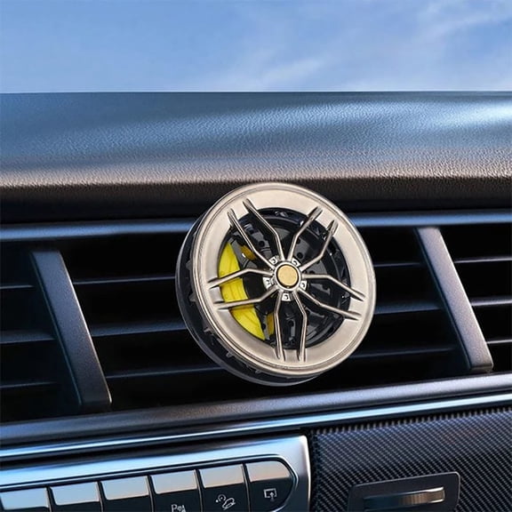 Hovmgk Car Mounted Aromatherapy Clip, Stylish Rotatable Wheel Hub Car Freshener, Air Purifier for Car Interior, Long-Lasting Fragrance Freshener, Decorative Vent Accessory, Gift Idea