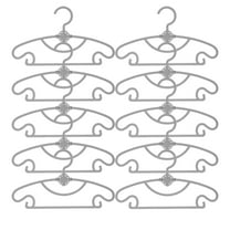 Hovmgk Children’s Plastic Hangers, 10-Pack Durable Toddler Hangers for Closet Organization, Non-Slip & Lightweight Hangers for Kids, Perfect for Baby Clothes & Toddler Outfits