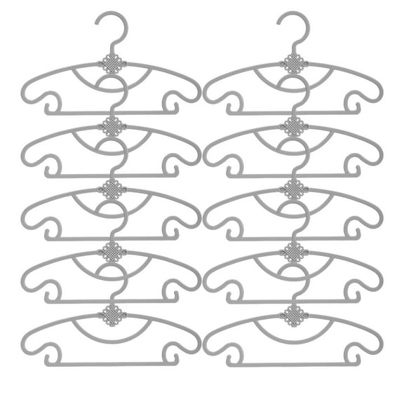 Hovmgk Children’s Plastic Hangers, 10-Pack Durable Toddler Hangers for Closet Organization, Non-Slip & Lightweight Hangers for Kids, Perfect for Baby Clothes & Toddler Outfits