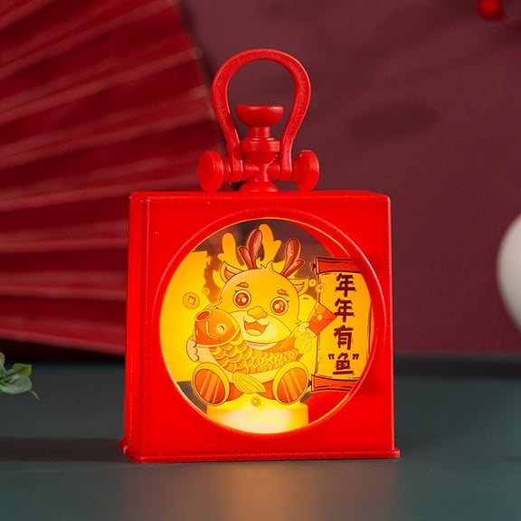 Hovmgk Chinese New Year Small Lanterns, Red Paper Decorations for Spring Festival, Portable Hanging Lights for Room, Table & Tree, Gift Idea for Friends and Family, Exquisite Festive Décor