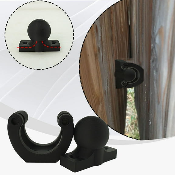 Hovmgk Clip Door Stop with Safety Pinch Feature, Retracting Door Jam Ball Stopper for Kids, Easy-to-Install Sturdy Doorstop for Home & Office, Multi-Functional for Various Surfaces