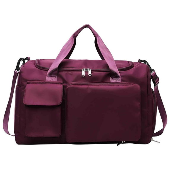 Hovmgk Cloth Travel Backpack, Shoulder Luggage Bag, Expandable, Organized, Lightweight – Perfect for Trips, Weekend Getaways, Great for Travelers, Backpackers, Red