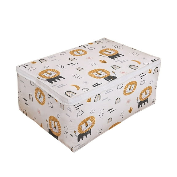 Hovmgk Clothes Quilt Storage Bag, Large Moving and Packaging Storage Box for Household Organization, PEVA Material, Foldable, Durable Zipper, Odor-Free, Ideal for Bedding, Quilts & Clothes